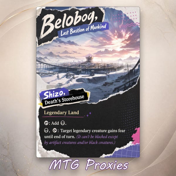 Shizo, Death's Storehouse  MTG Custom Proxies Cards