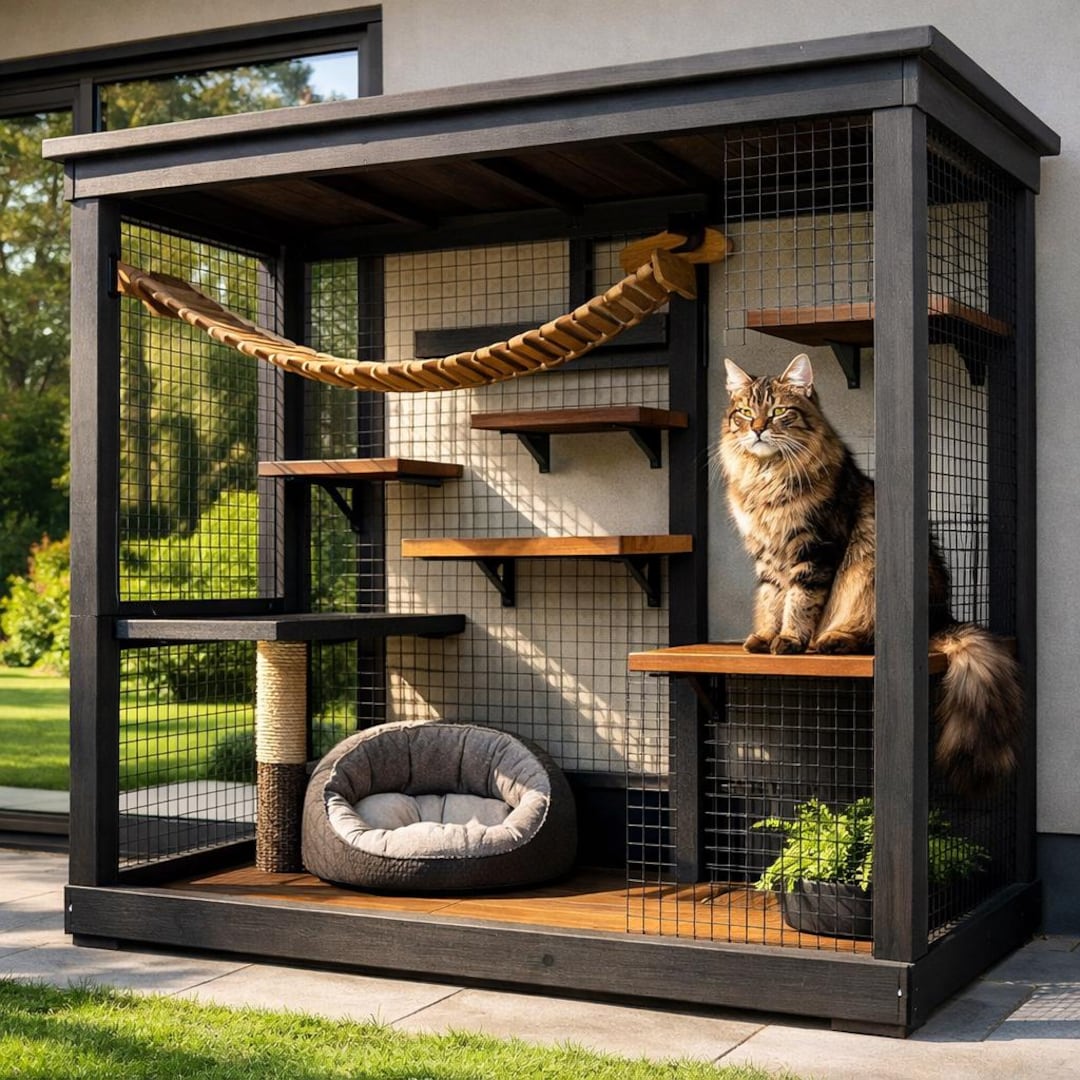 Modern Modular Catio Plans - Etsy