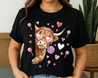 Valentine Coquette PNG, Howdy Valentine PNG, Funny Valentine Highland Cow PNG, Love Xoxo Heart, Valentine’s Day Sublimation,Digital Download