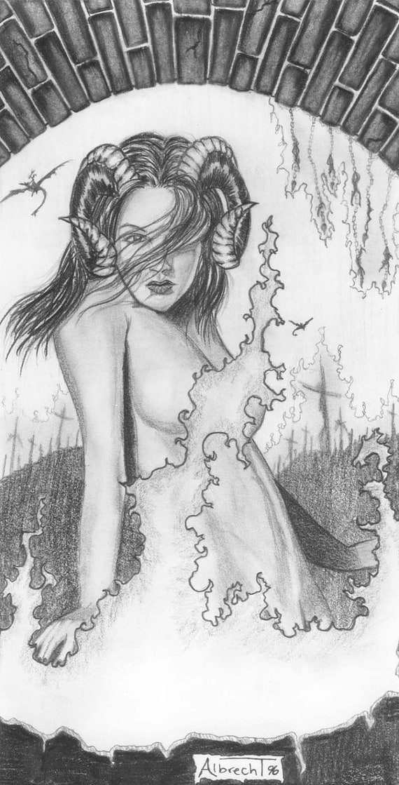 Demon Lust - Gothic Horror Art Print