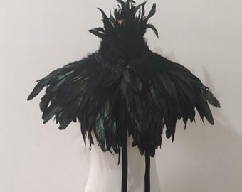 Haussement d'épaules en plumes : cache-épaules gothique, qualité AAA