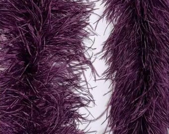 Boa en plumes d'autruche 10 épaisseurs, châle de costume burlesque, 2 mètres