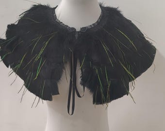 Haussement d'épaules en plumes : cache-épaules gothique, qualité AAA