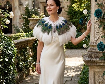 Feather Shrug: Gothic Shoulder Wrap, AAA Quality