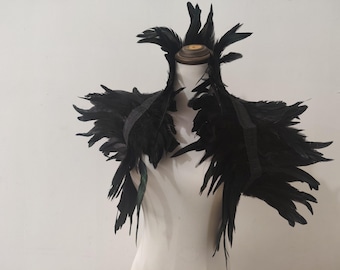 Feather Shrug: Gothic Shoulder Wrap, AAA Quality