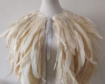 Haussement d'épaules en plumes : cache-épaules gothique, qualité AAA