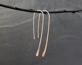 Gold Classic Threader Earring - 14K Gold Dangle Earring - Minimalist Jewelry - Minimalist Earrings - Handmade - Elegant - Simple Earring