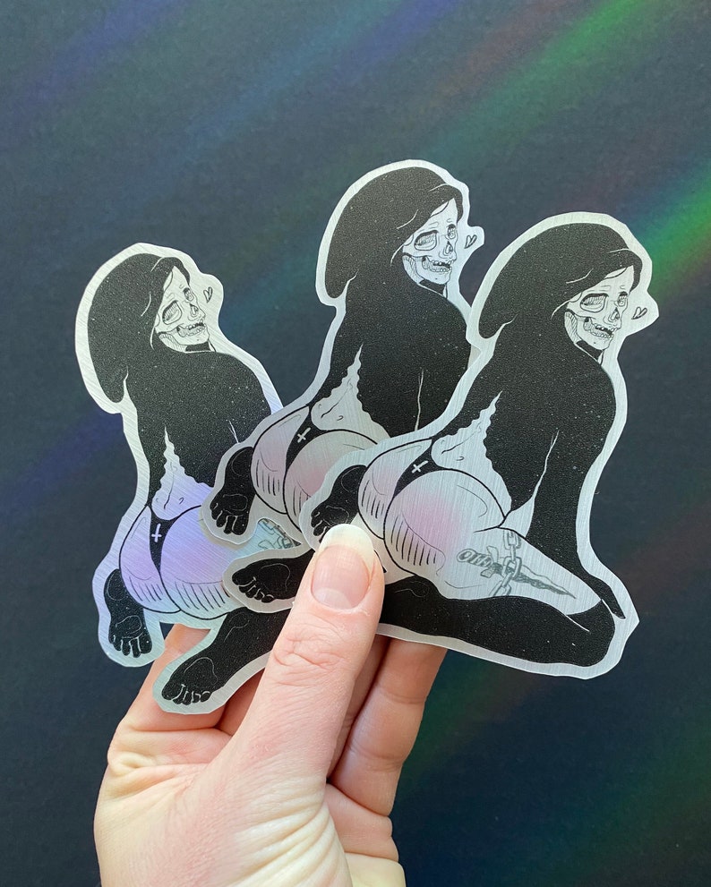 Kinky Death Metallic Vinyl Sticker image 1