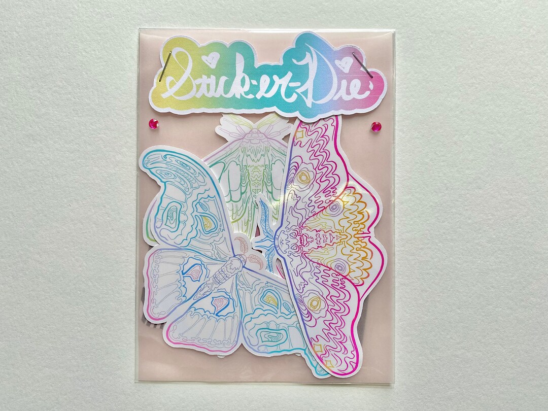 Flutter Moth Sticker Packs - Etsy