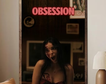 Obsession Horror Movie Poster, Thriller Film Wall Art, Dark Aesthetic Print, Psychological Horror Decor, Gothic Room Poster Unframed)