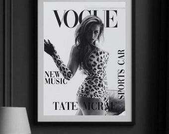 Tate McRae Vogue Cover Poster, Modern Music Print (No Frame)