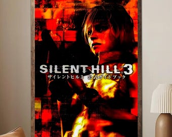 Silent Hill 3 Poster, Heather Mason Wall Art, Survival Horror Game Print, Japanese Horror Decor, Silent Hill Collection Gift (Unframed)