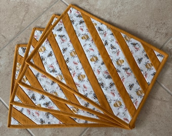 Quilted Placemats, Set 0f 4