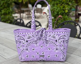Lavender Bandana Tote