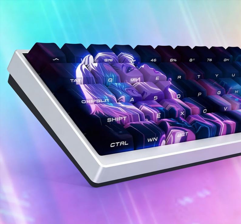 Cyberpunk Edgerunners Lucy Keycaps, Side Legends, 130 Keys PBT Cherry ...