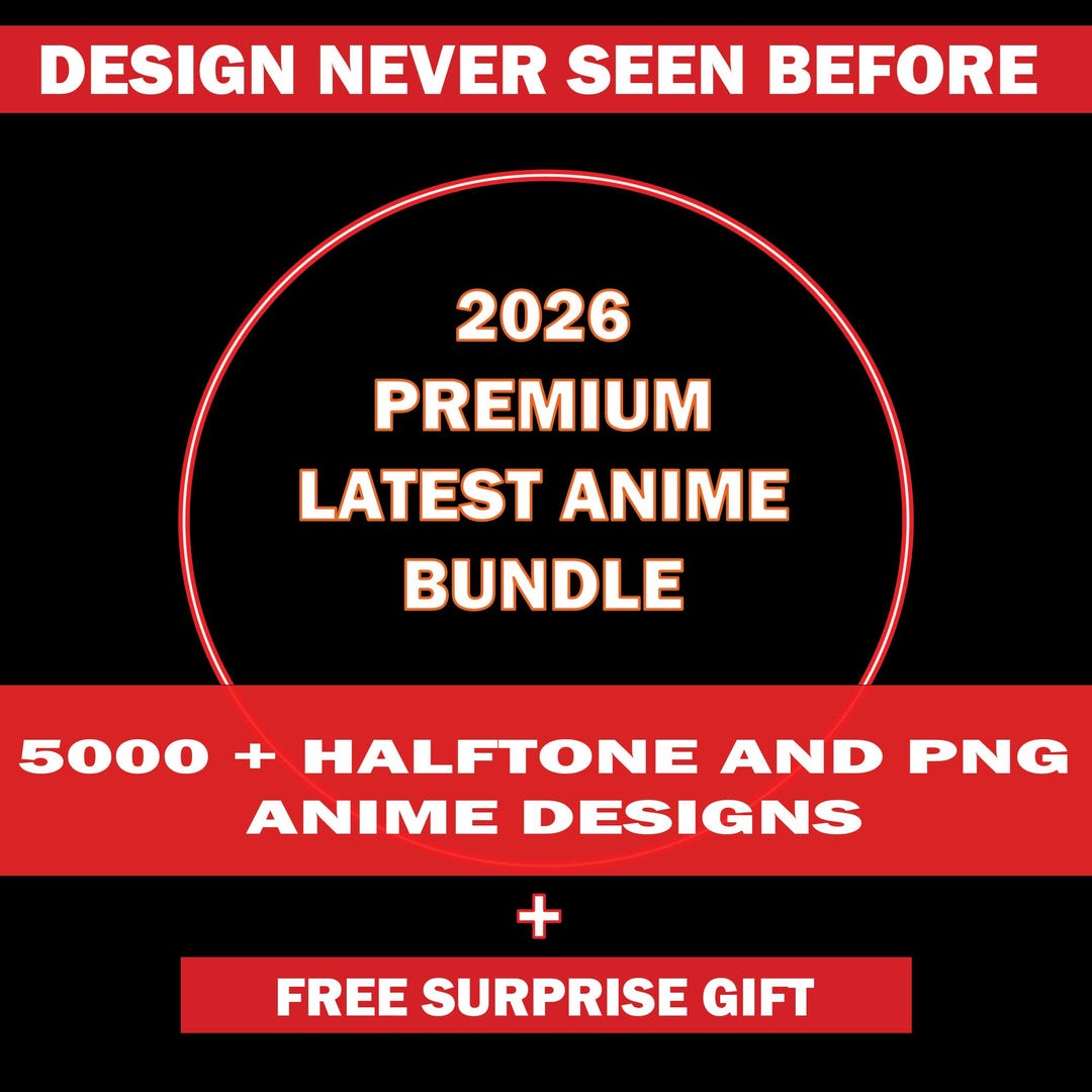 Anime PNG SVG Bundle 5000+ Designs, Halftone Anime Shirt Designs, Manga ...