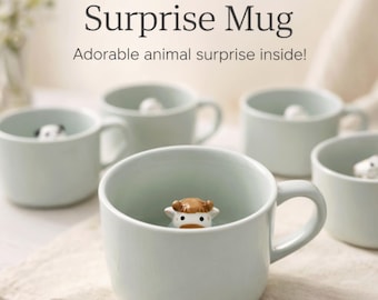 Cartoon Becher 3D Keramik Tier Wasser Milch Becher Tassen