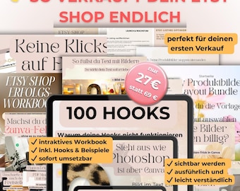 Etsy Success System – Build & Sell Your Shop | SEO, Product Images, Canva Tutorials + Workbook | Etsy Business Bundle