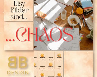 Business Sticker Bundle Canva | 60 icons PNG + GIF | Etsy, Planning, Organization + Workflow | Gold design elements