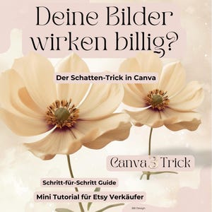 Canva Shadow Tutorial – Create Realistic Product Images | Canva Tip PDF | Improve Etsy Product Images | Canva Guide