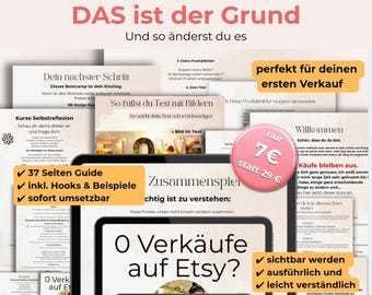 Zero sales on Etsy? This is the reason – and how you can finally get clicks and your first sales (including a checklist)