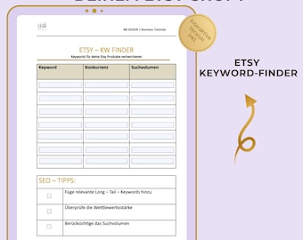 Etsy Keyword Finder | Etsy SEO Tool | Keyword research Etsy | Listing optimization | Etsy Seller Tool | Digital Download