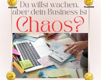 Want to grow, but your business is chaotic? | Business Status Stickers | Organization + Planning | PNG + GIF | Etsy Tools