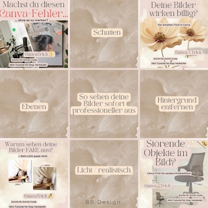 Warum deine Etsy Bilder nicht verkaufen – Canva Tutorial Bundle für bessere Produktbilder (8 Guides)