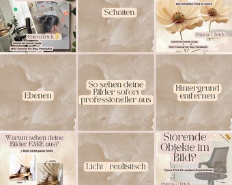 Why not sell your Etsy images – Canva Tutorial Bundle for better product images (8 guides)