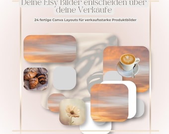 Etsy Product Images Canva Template Bundle | High-Converting Mockups & Listing Images | Etsy Shop Branding Templates | Social Media Templates