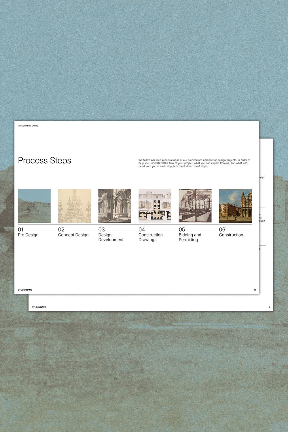 Architecture & Interior Design Client Welcome Packet | Indesign, Canva ...