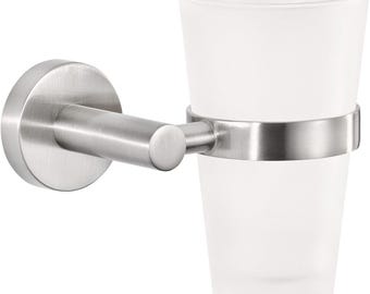 tesa® Nooblesse 歯ブラシホルダー、スタイリッシュなデザイン、接着剤付き