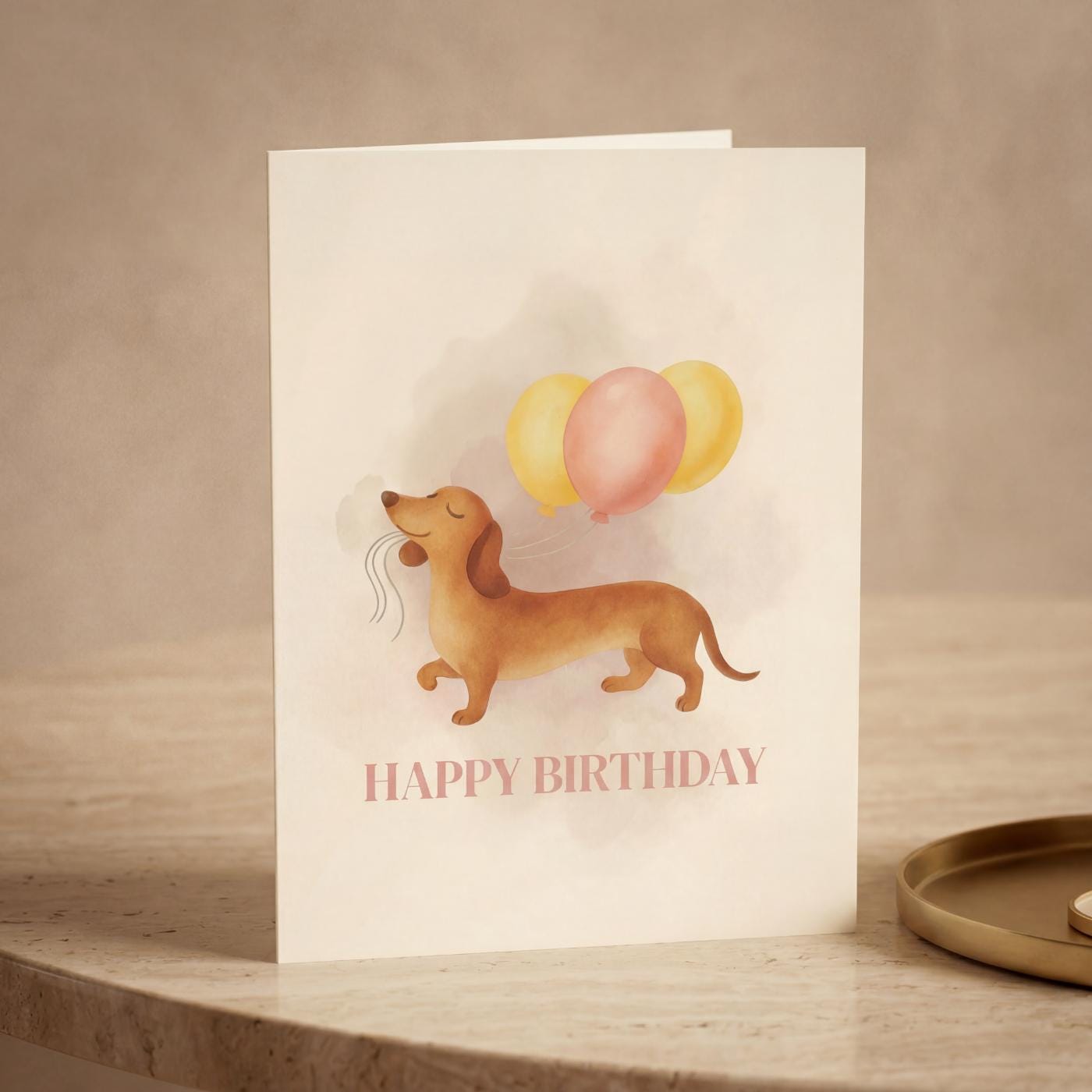 Dog Birthday Card Printable, Cute Puppy Birthday Card, Happy Birthday ...