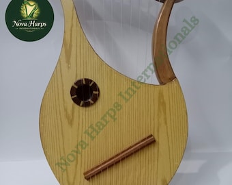 King David’s 10-String Kinnor Style Harp – Biblical Lyre of Praise With Free Accessories