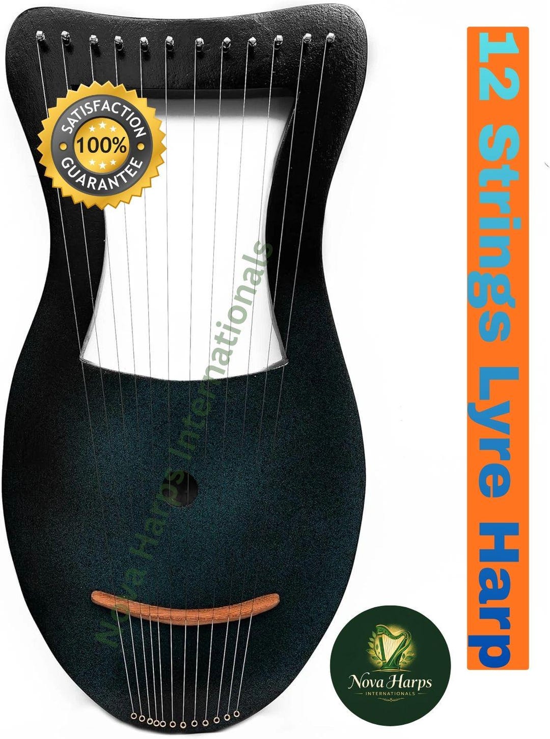 12-string Handmade Lyre Harp – Timeless Musical Instrument - Etsy
