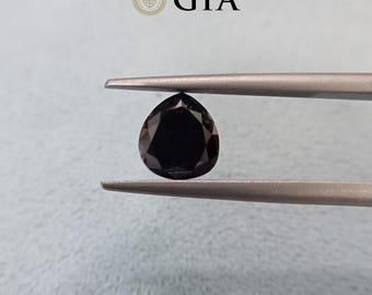 2.91 Ct Fancy Black Color Pear Shape– GIA Certified | Valentine Day Gift | Engagement Ring