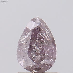 1.01 CT Pear Cut Natural Fancy Brown Pink Diamond, GIA Certified, Ruby Ring, Jewelry