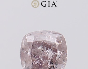 1.07 CT Cushion Cut Natural Fancy Pinkish Brown Diamond, GIA Certified, Ruby Ring