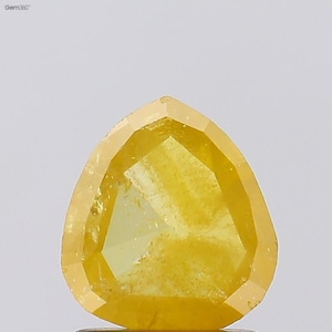 0.73 Ct Fancy Yellow Pear Shape Diamond for Engagement Ring Making | Wedding Gift