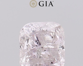 1.01 Carat Fancy Light Pink Diamond, Round Cornered Rectangular, GIA Certified
