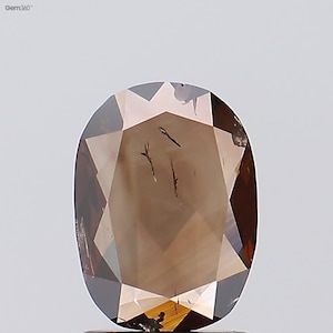 Natural Fancy Brown - Champagne Color Oval Shape Diamond (1.08 Ct) for Jewelry Making | Engagement Ring