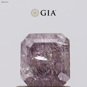 1,03 ct fancy rosabrun diamant, slipad hörnformad rektangulär, GIA-certifierad