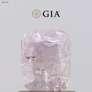 Natural Fancy Light Pink Diamond | 1.19 Ct GIA Certified Round Cornered Rectangular