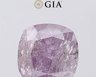 5.03 Ct Cushion Cut Brownish Purple Pink Diamond, GIA Certified Loose Gem