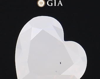0.64 Ct Fancy White Color Diamond Heart Shape– GIA Certified | Engagement Ring | Gemstone