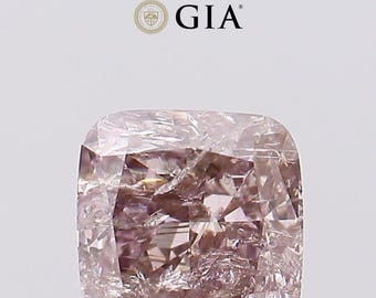 1.04 CT Fancy Pinkish Brown Cushion Cut Diamond, GIA Certified