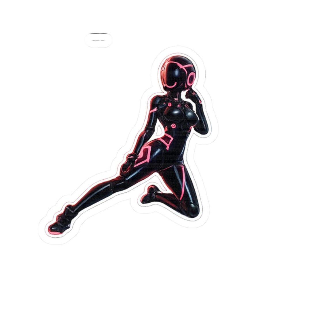 Neon Rider Droid Cyberpunk Chibi Sticker - Etsy