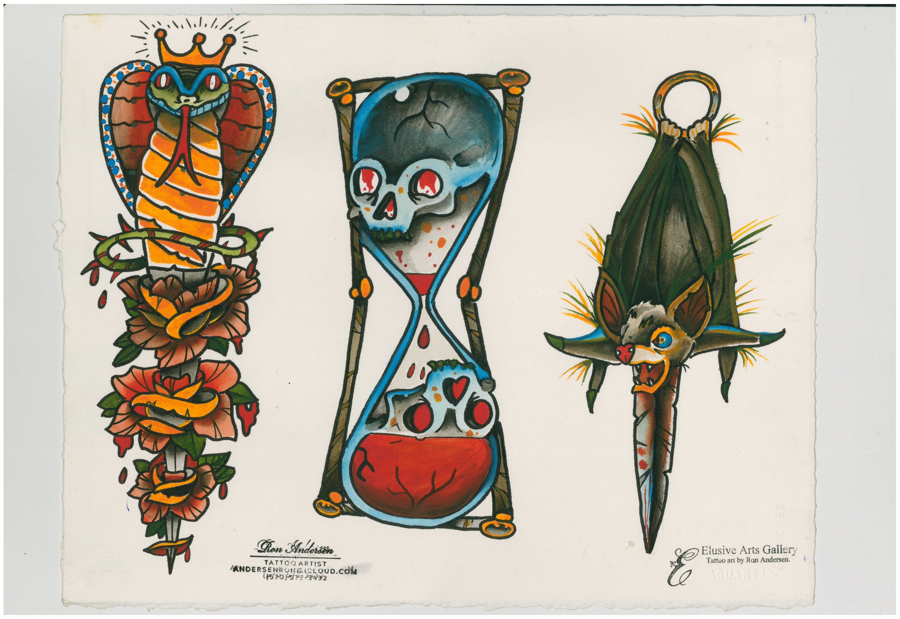Traditional Tattoo Flash Set 2. Sheet 1 - Etsy