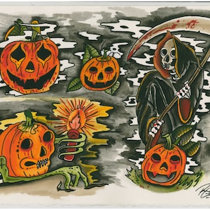 Traditional tattoo flash. Set 1. Sheet 4.