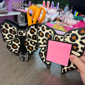 Leopard Bow Desk Set!